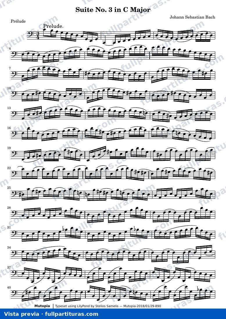 Suite No. 3 in C Major — anteprima