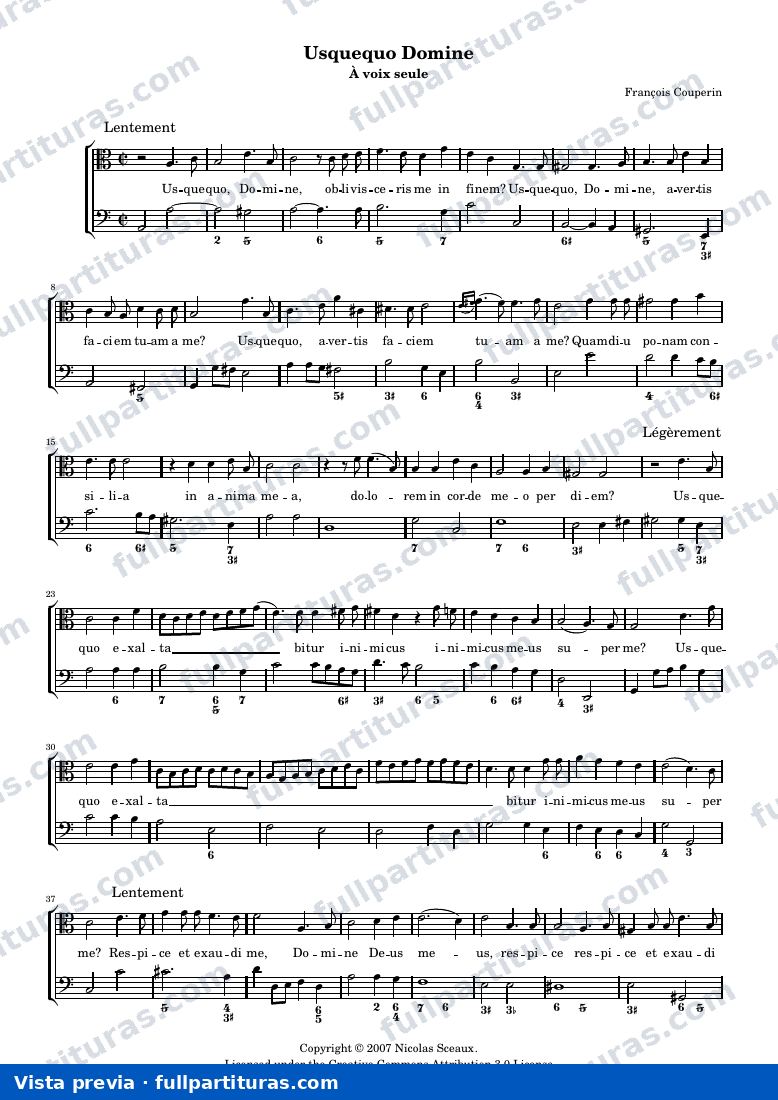 Usquequo Domine — anteprima