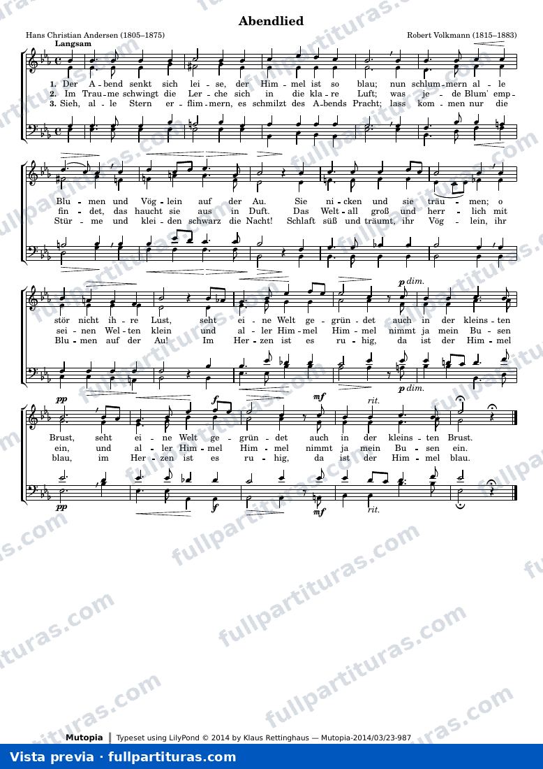 Abendlied — preview