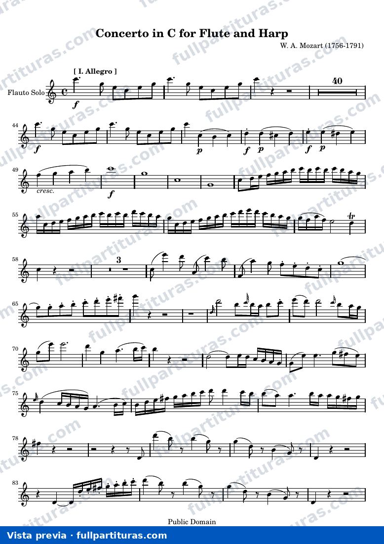 Concerto in C for Flute and Harp — Mozart Concerto — vista previa