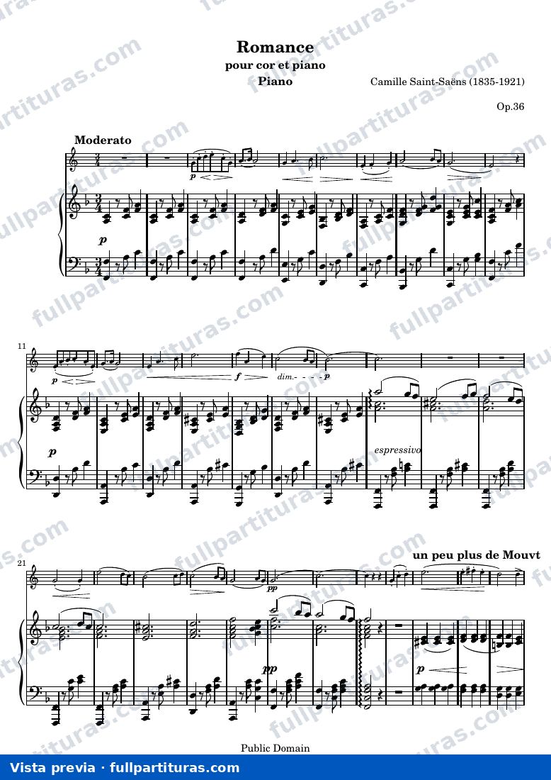 Romance — Piano — aperçu