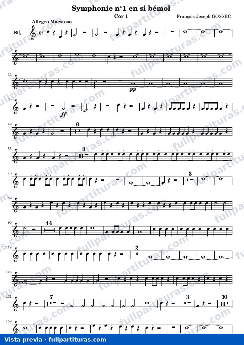 Symphonie n°1 — Cor1 — anteprima