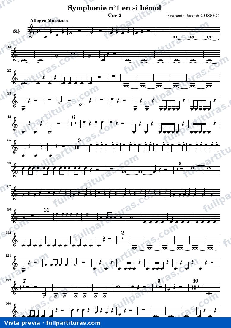 Symphonie n°1 — Cor2 — visualização