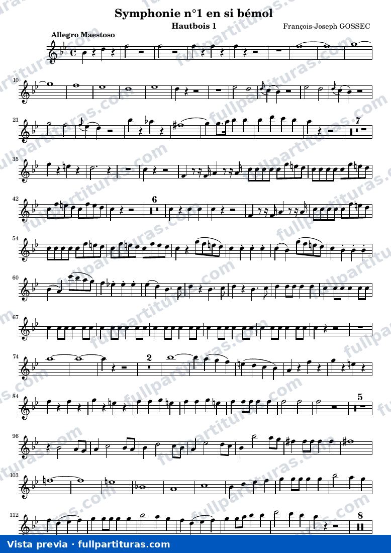 Symphonie n°1 — Hautbois1 — visualização