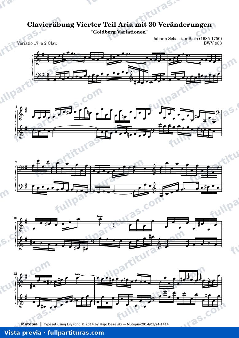 Goldberg Variations - 17 — Vorschau