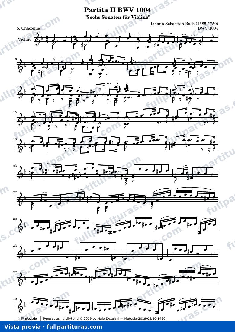 BWV 1004 Chaconne — vista previa