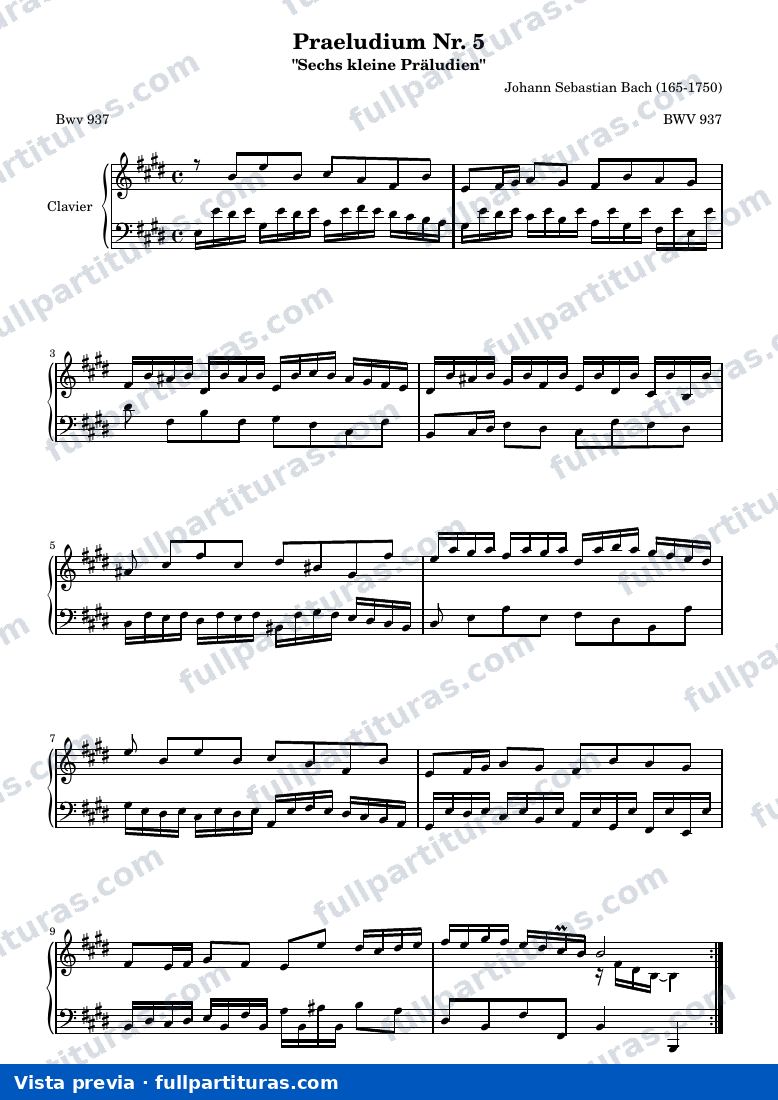 Praeludium Nr. 5 — anteprima