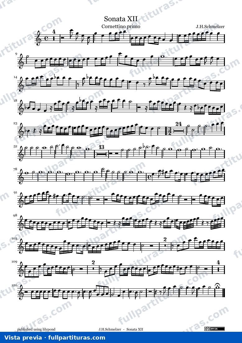 Sacro-Profanus Concentus, Sonata XXII — Sonataduodecima Parts — anteprima