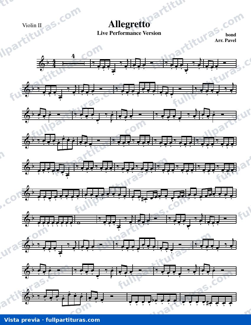 Allegretto — preview