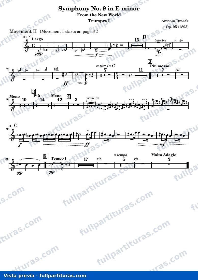 Symphony No. 9 in E minor — Brass Trumpet1 — visualização