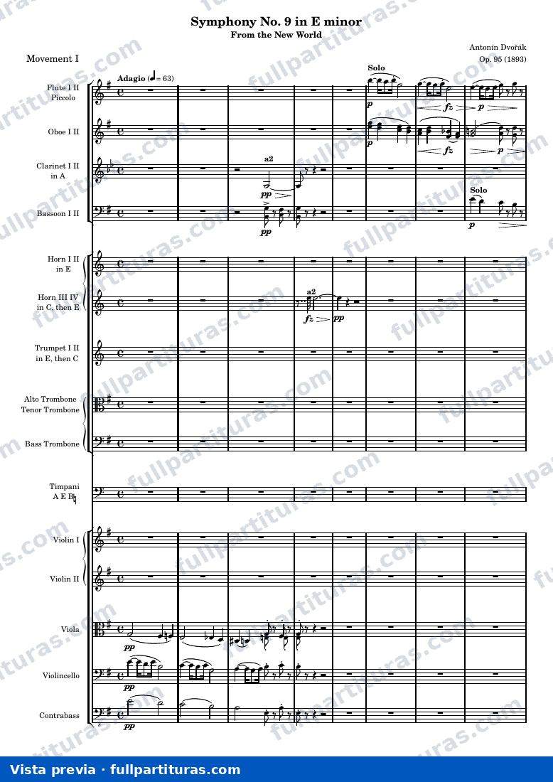 Symphony No. 9 in E minor — Mvt1 Adagio — предварительный просмотр