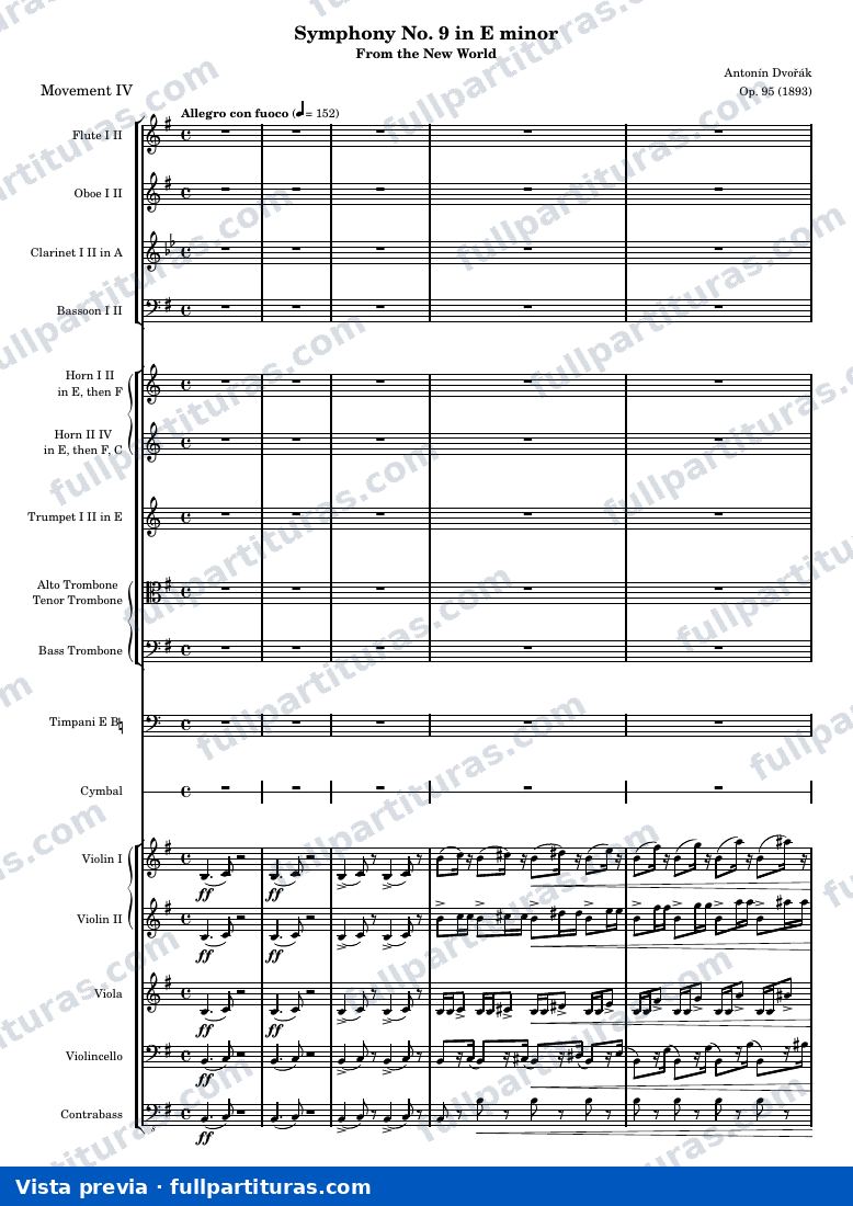 Symphony No. 9 in E minor — Mvt4 conFuoco — preview