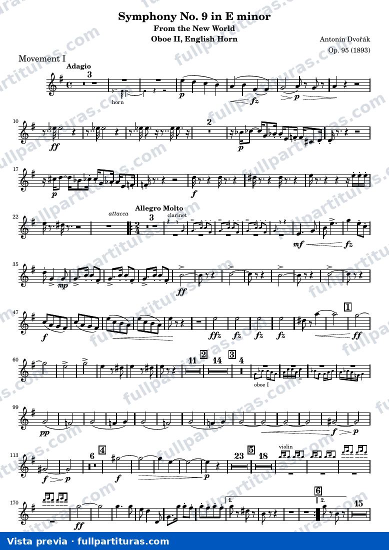 Symphony No. 9 in E minor — Woods Oboe2 — visualização