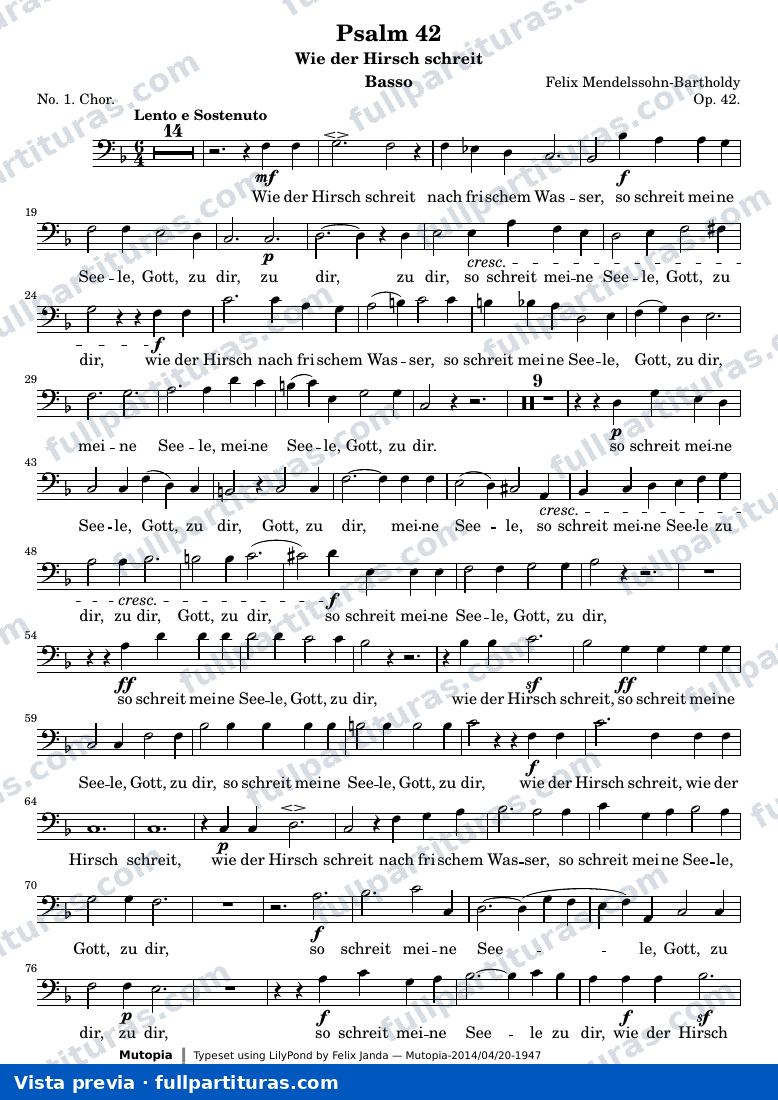 Psalm 42 — Basso — Vorschau