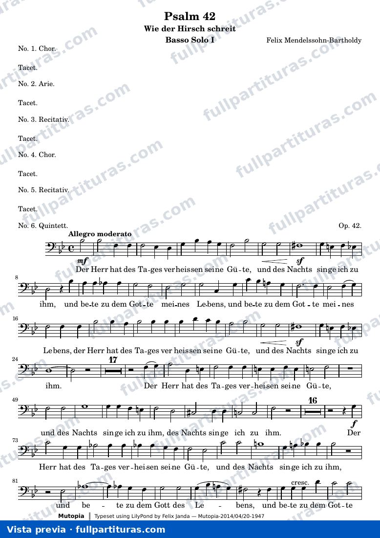 Psalm 42 — BassosoloI — Vorschau
