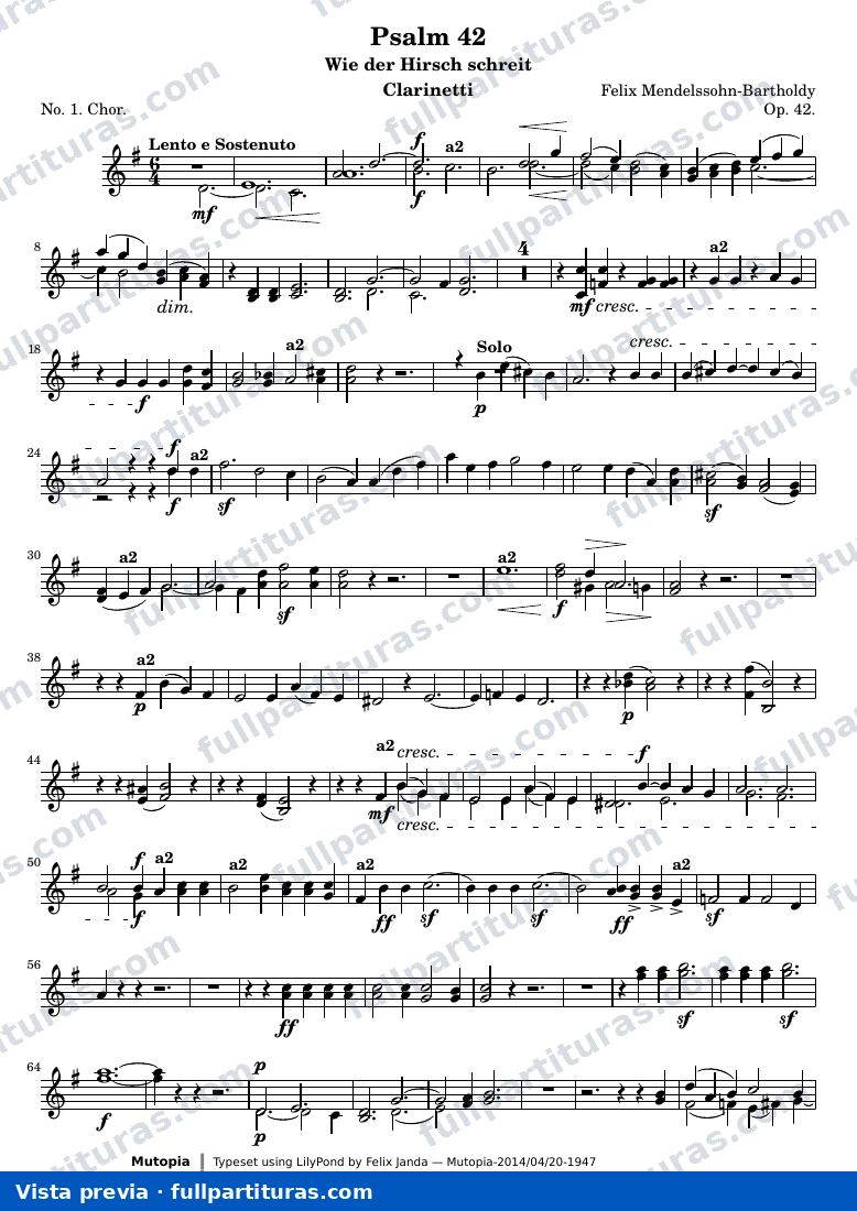 Psalm 42 — Clarinetti — Vorschau