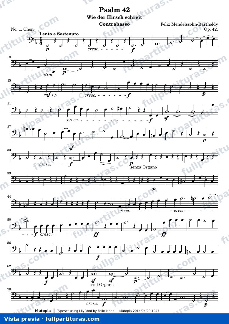 Psalm 42 — Contrabasso — Vorschau