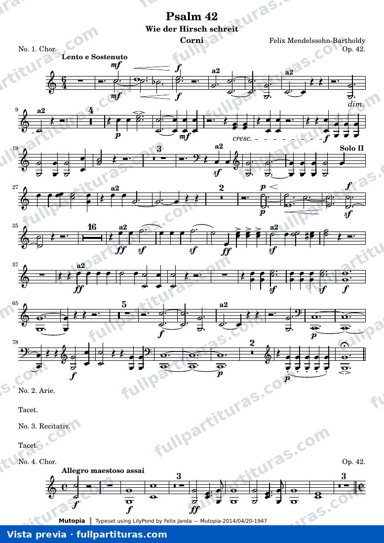 Psalm 42 — Corni — Vorschau