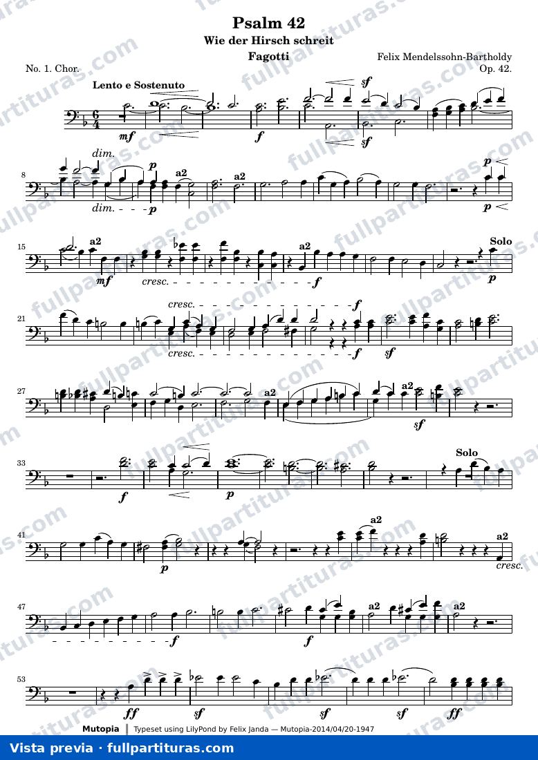 Psalm 42 — Fagotti — Vorschau