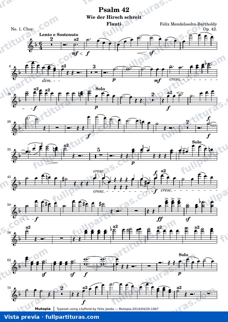 Psalm 42 — Flauti — Vorschau