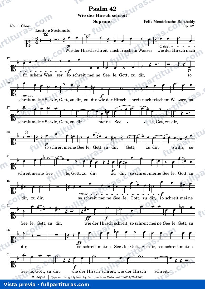 Psalm 42 — Soprano — Vorschau