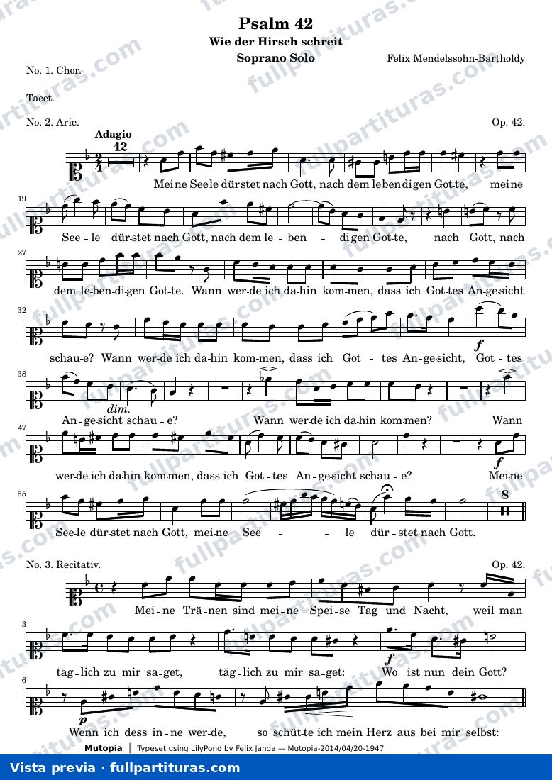 Psalm 42 — Sopranosolo — Vorschau