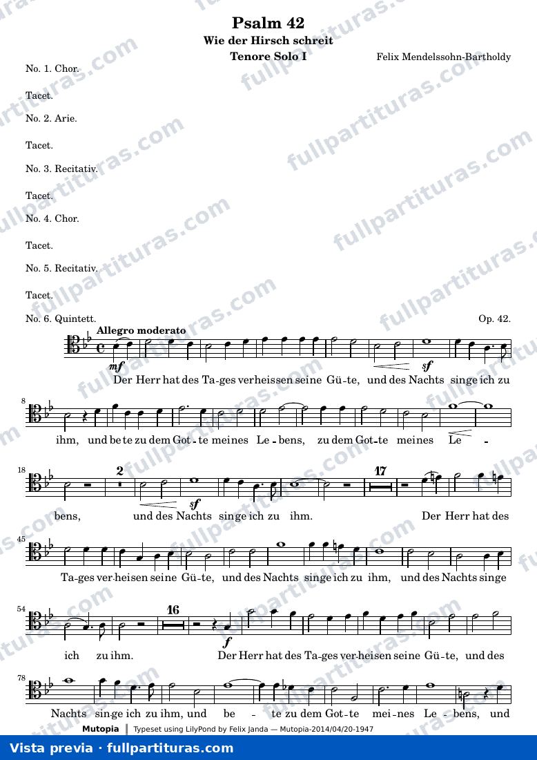 Psalm 42 — TenorsoloI — Vorschau