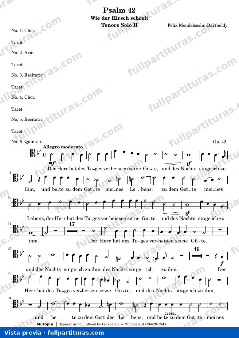 Psalm 42 — TenorsoloII — Vorschau