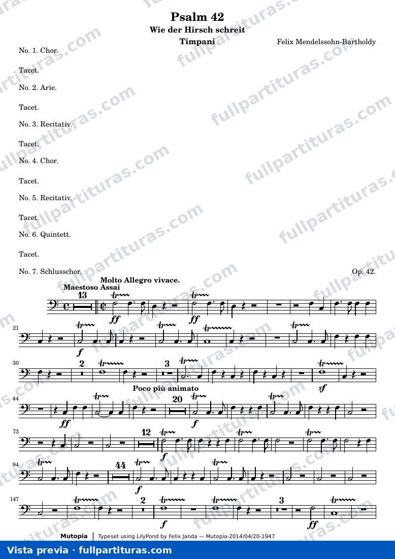 Psalm 42 — Timpani — Vorschau