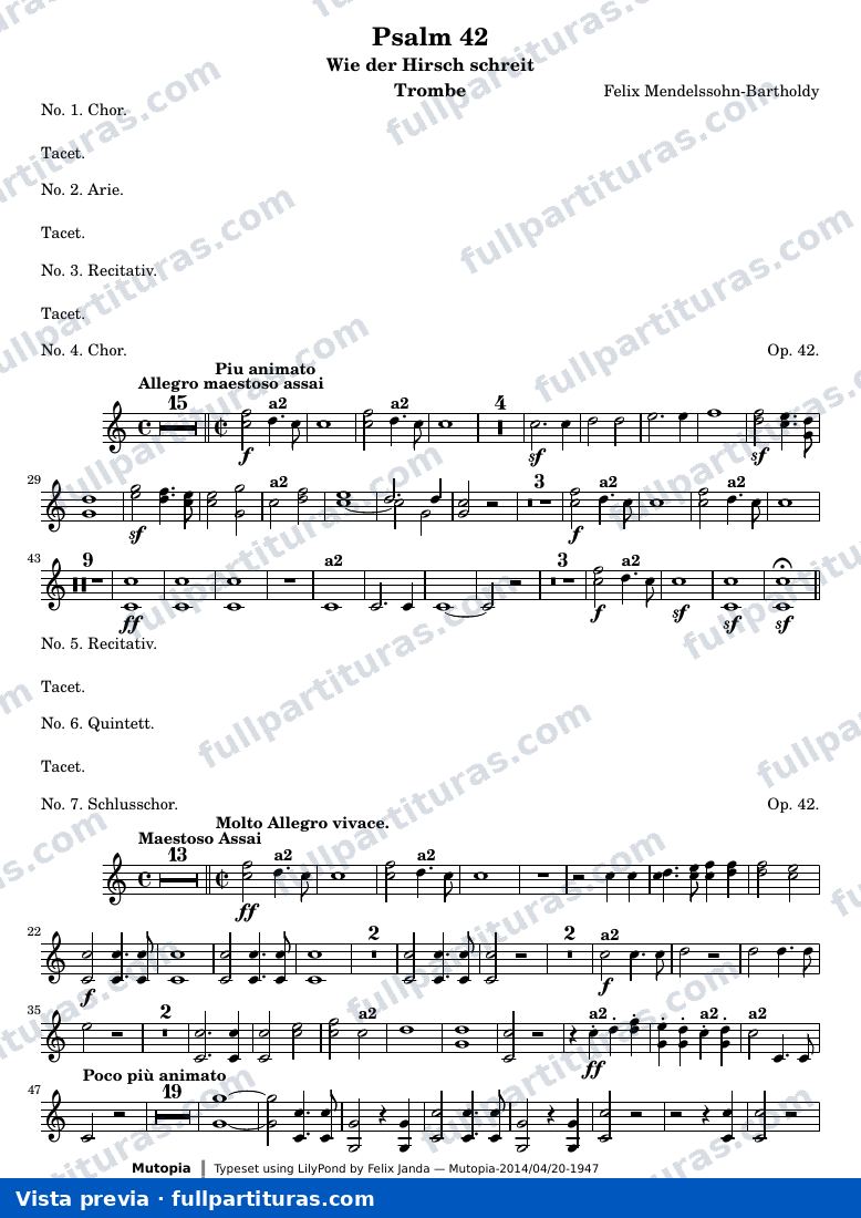 Psalm 42 — Trombe — Vorschau