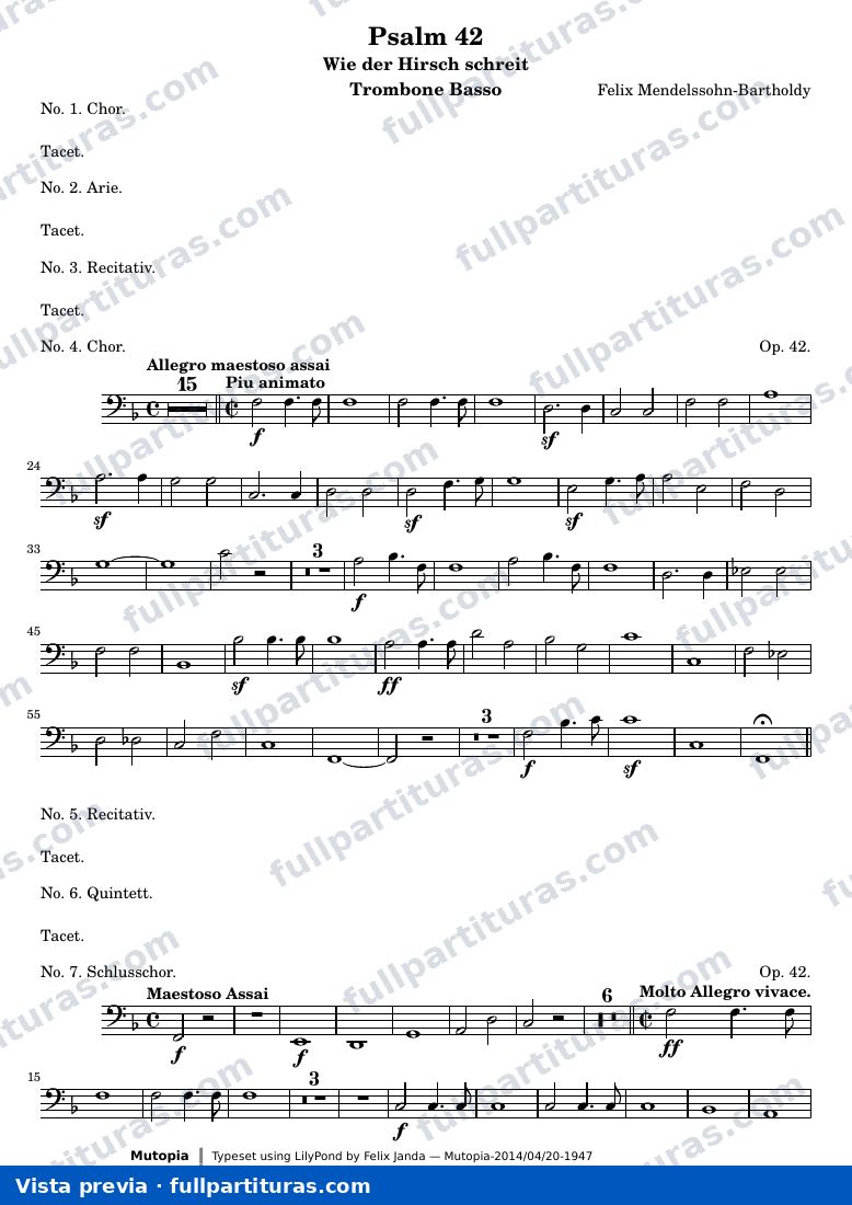 Psalm 42 — Trombonebasso — Vorschau