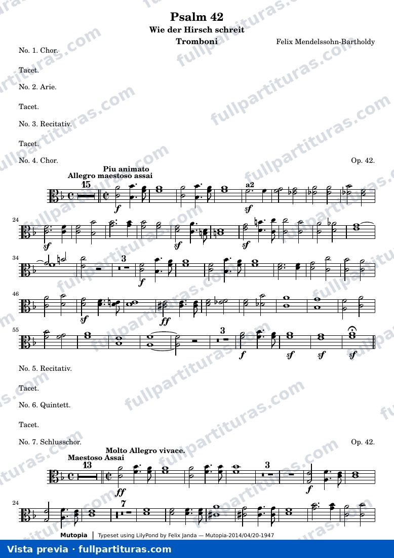 Psalm 42 — Tromboni — Vorschau