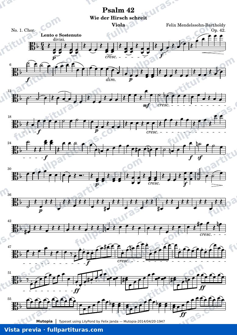 Psalm 42 — Viola — Vorschau