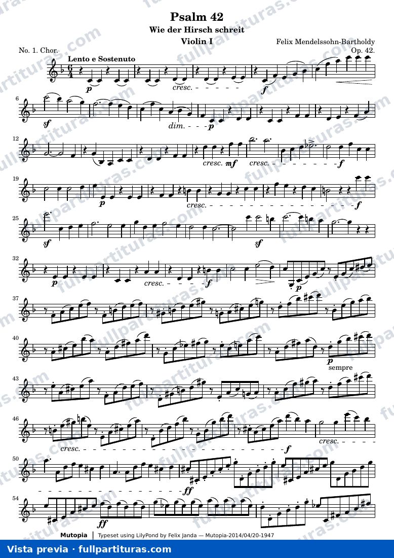 Psalm 42 — ViolinI — Vorschau