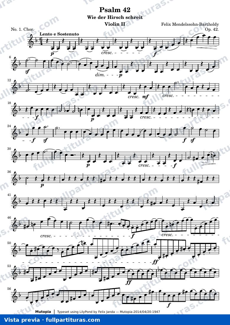 Psalm 42 — ViolinII — Vorschau