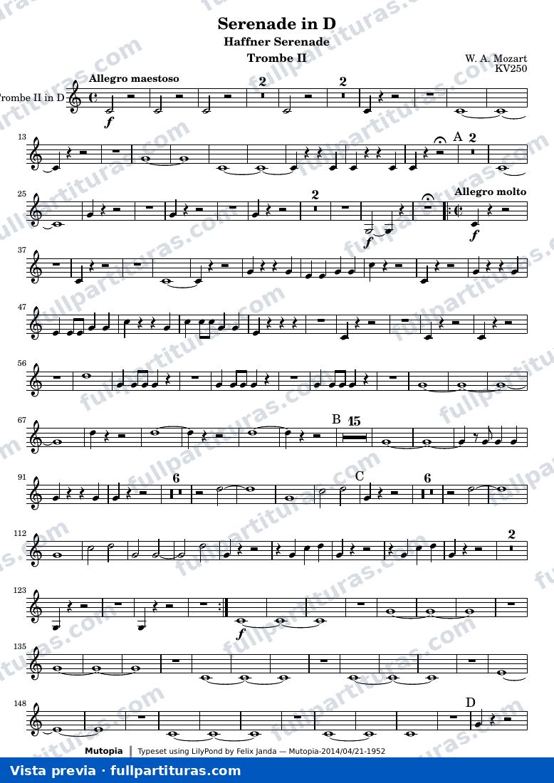 Serenade in D — TrombeII — aperçu