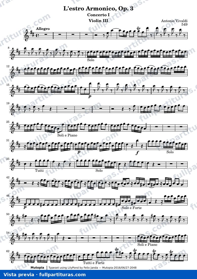 L'estro Armonico, Op. 3 — ViolinIII — visualização