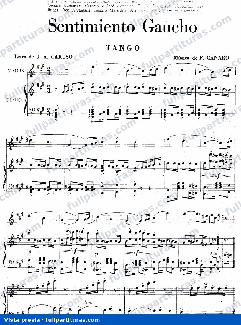 Sentimiento gaucho — preview