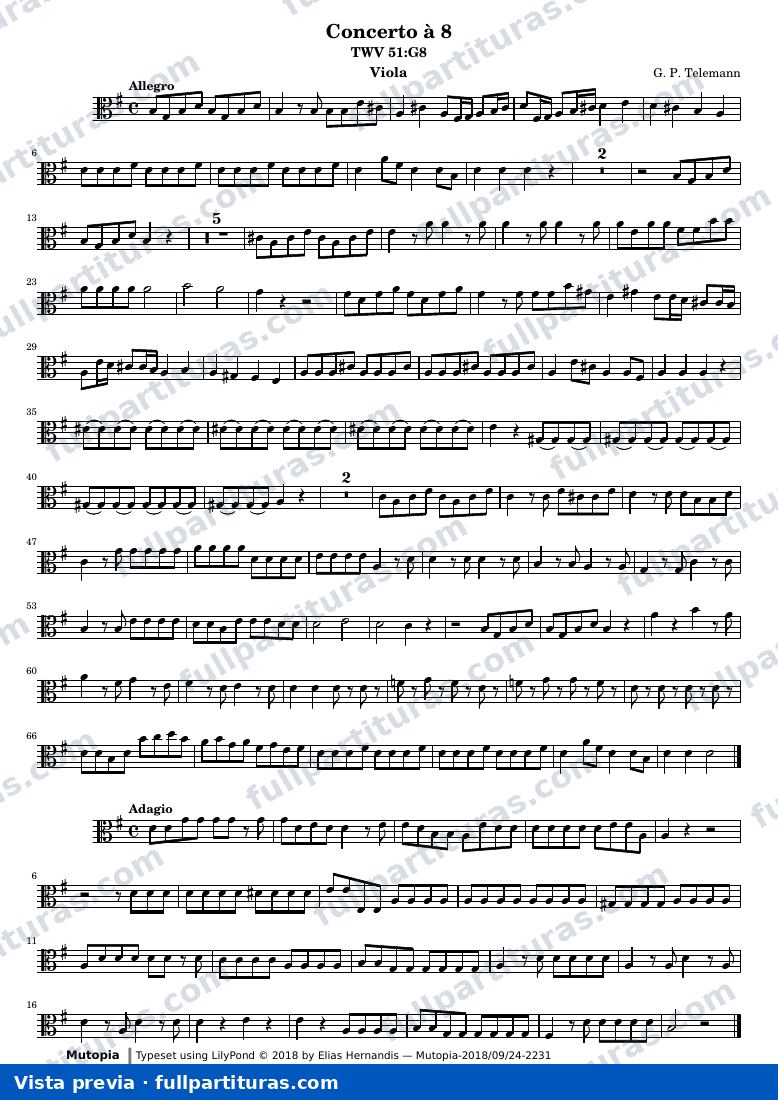 Concerto à 8 — Viola — Vorschau