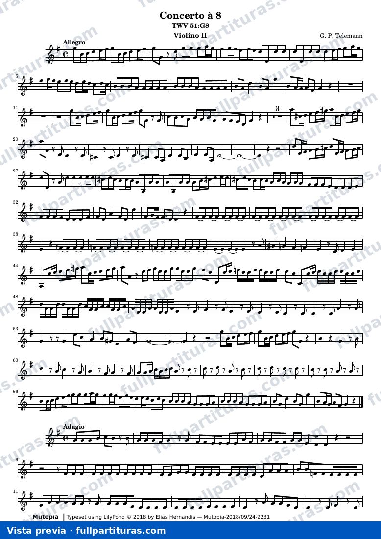Concerto à 8 — Violino2 — Vorschau