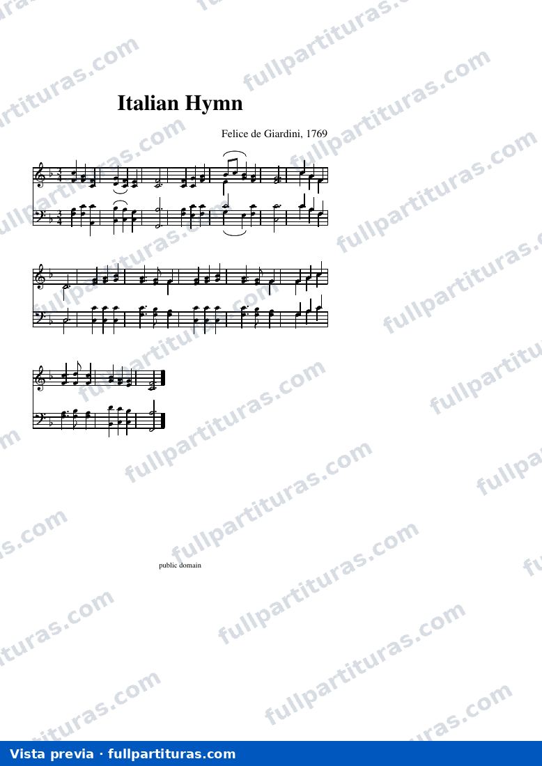 Italian Hymn — Vorschau