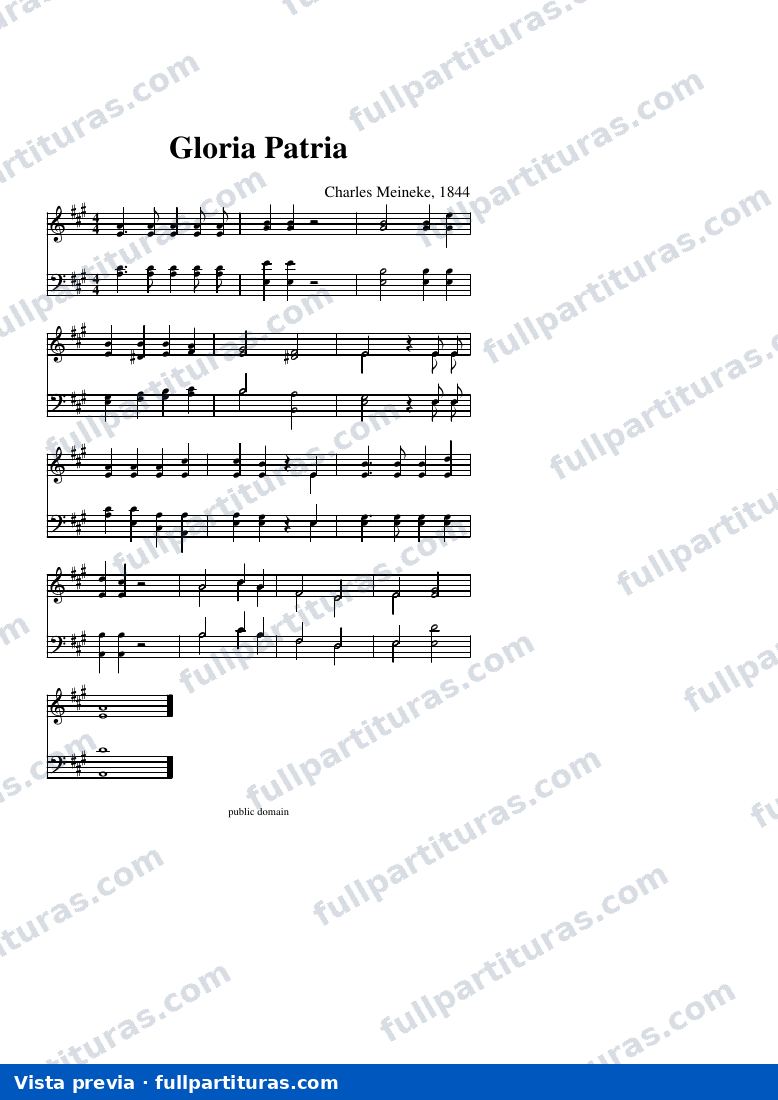Gloria Patria (Meineke) — anteprima