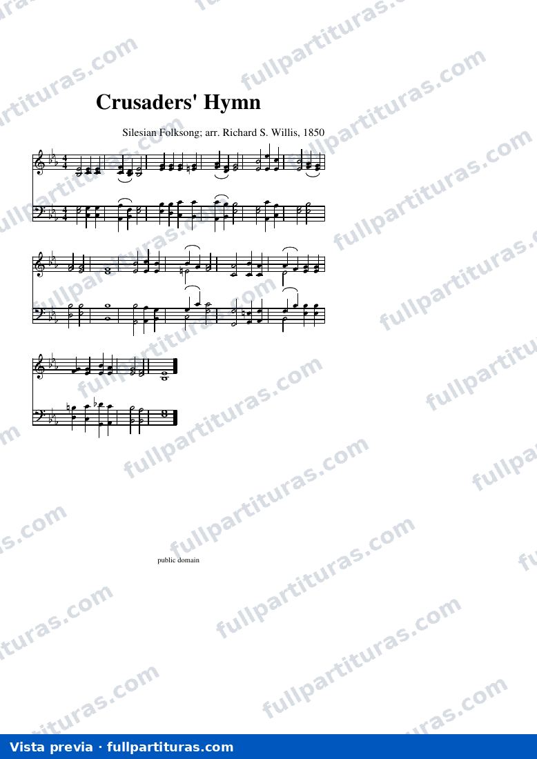 Crusaders' Hymn — vista previa