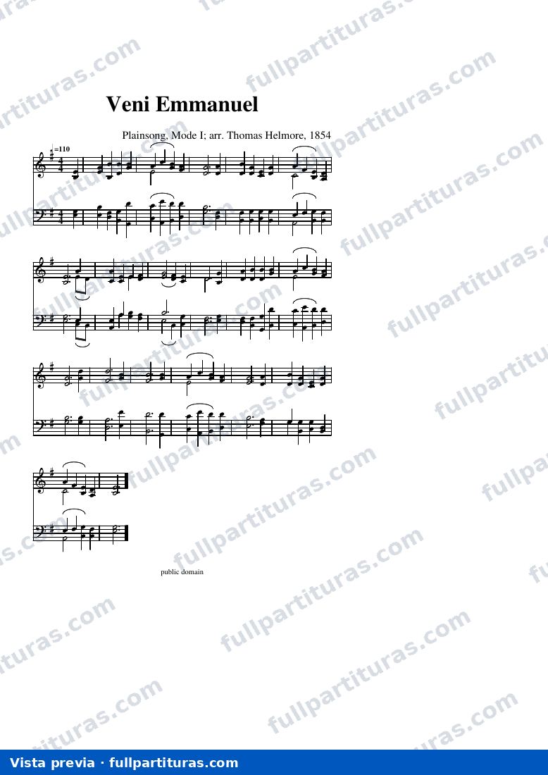 Veni Emmanuel — visualização