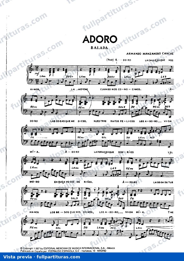 Adoro — vista previa