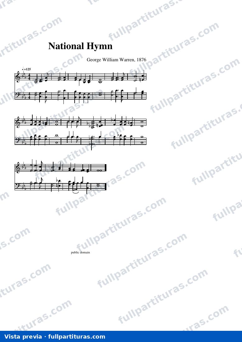 National Hymn — Vorschau