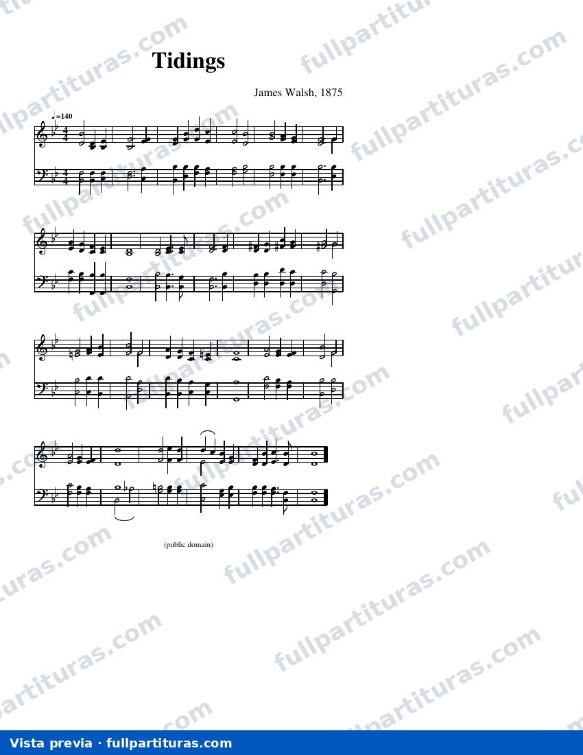 Tidings — vista previa