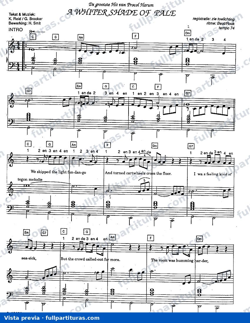 A Whiter Shade of Pale (Piano Solo) — preview