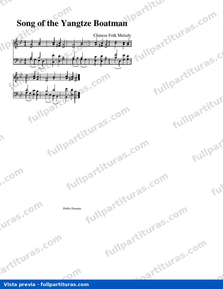Song of the Yangtze Boatman — Vorschau