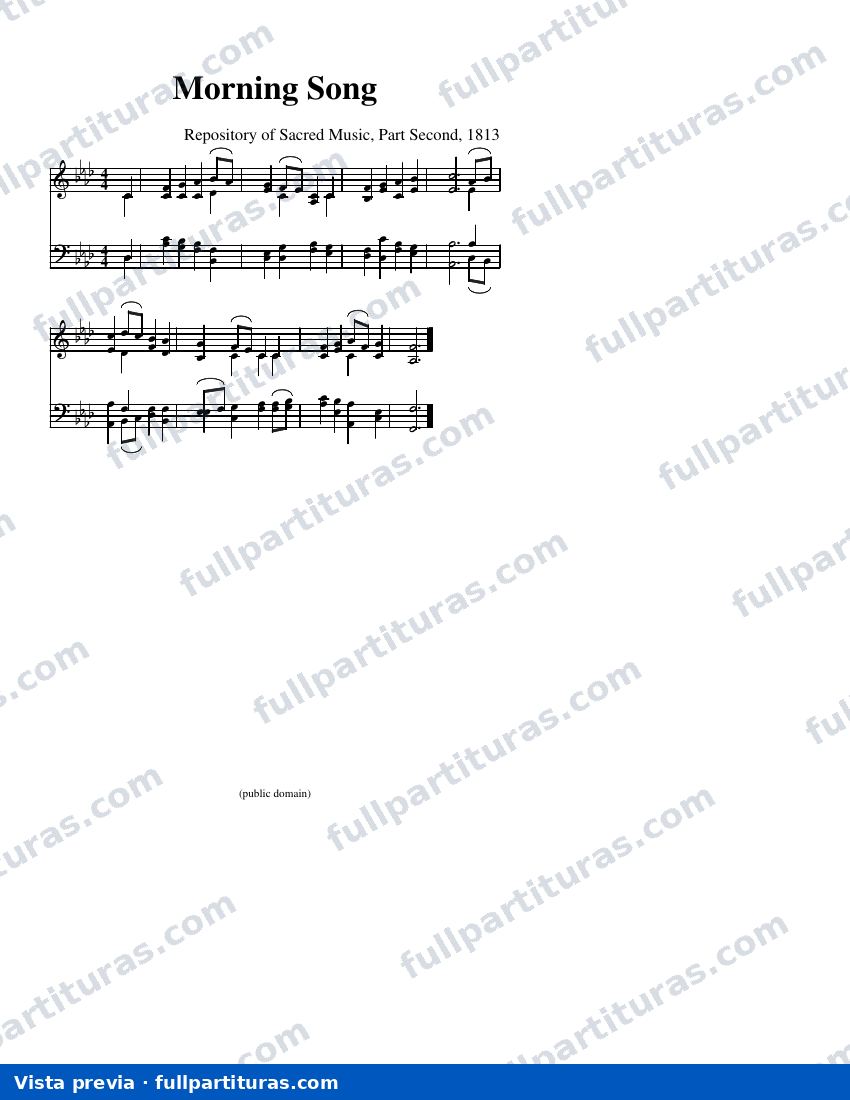 Morning Song — anteprima